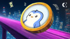 Bullish flag pattern forms for the PENGU token as the Pudgy Penguins brand flips BAYC in NFT sales
