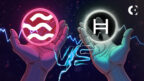 Comparison of SEI Network and Hedera (HBAR), weighing SEI's recent DeFi momentum against Hedera's institutional backing.