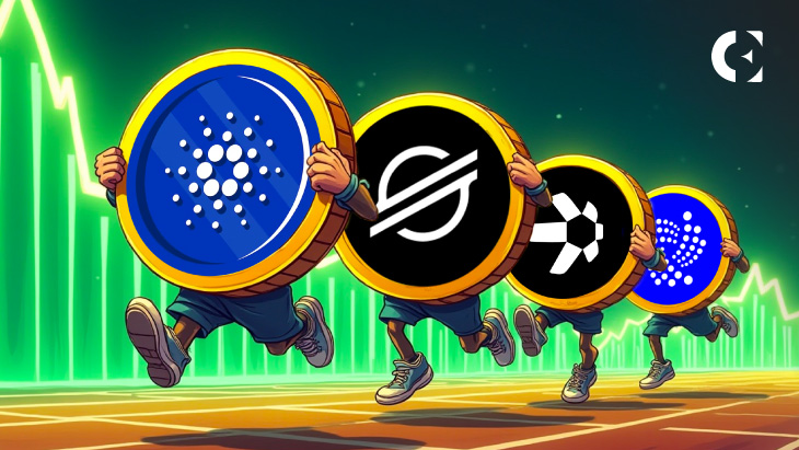 Analysis of the top four ISO 20022 compliant altcoins: Cardano (ADA), Stellar (XLM), Quant (QNT), and IOTA.