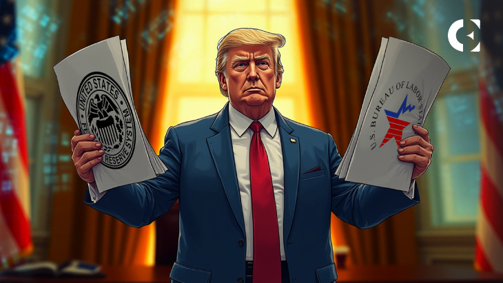 News on the resignation of a Federal Reserve governor and the dismissal of the BLS Commissioner.
