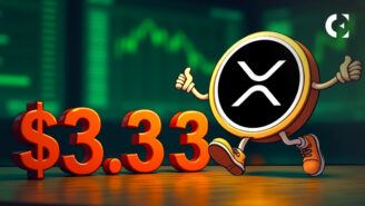 Technical analysis of the XRP price chart shows a test of the critical $3.33 resistance level.