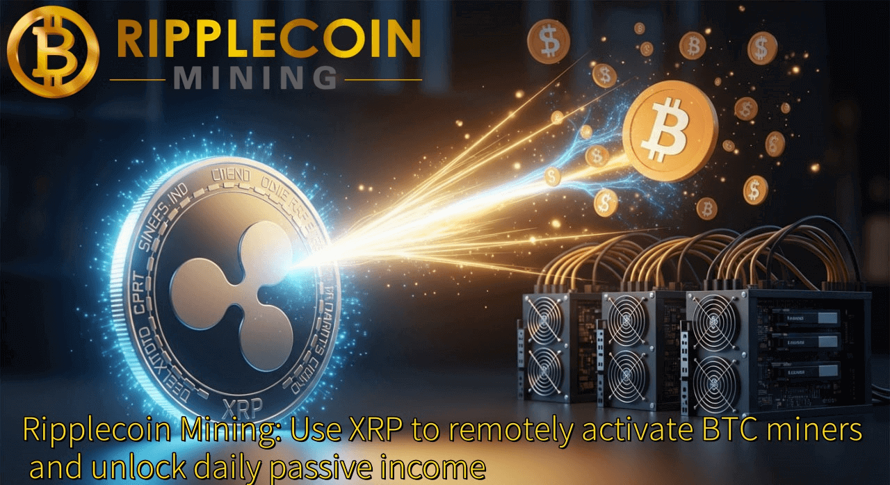Ripplecoin Mining: Use XRP to remotely activate BTC miners and unlock daily passive income