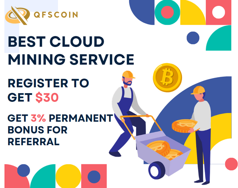 QFSCOIN launches the best free cloud mining plan to help global cryptocurrency investors earn BTC, DOGE, XRP, SOL, USDT as passive income