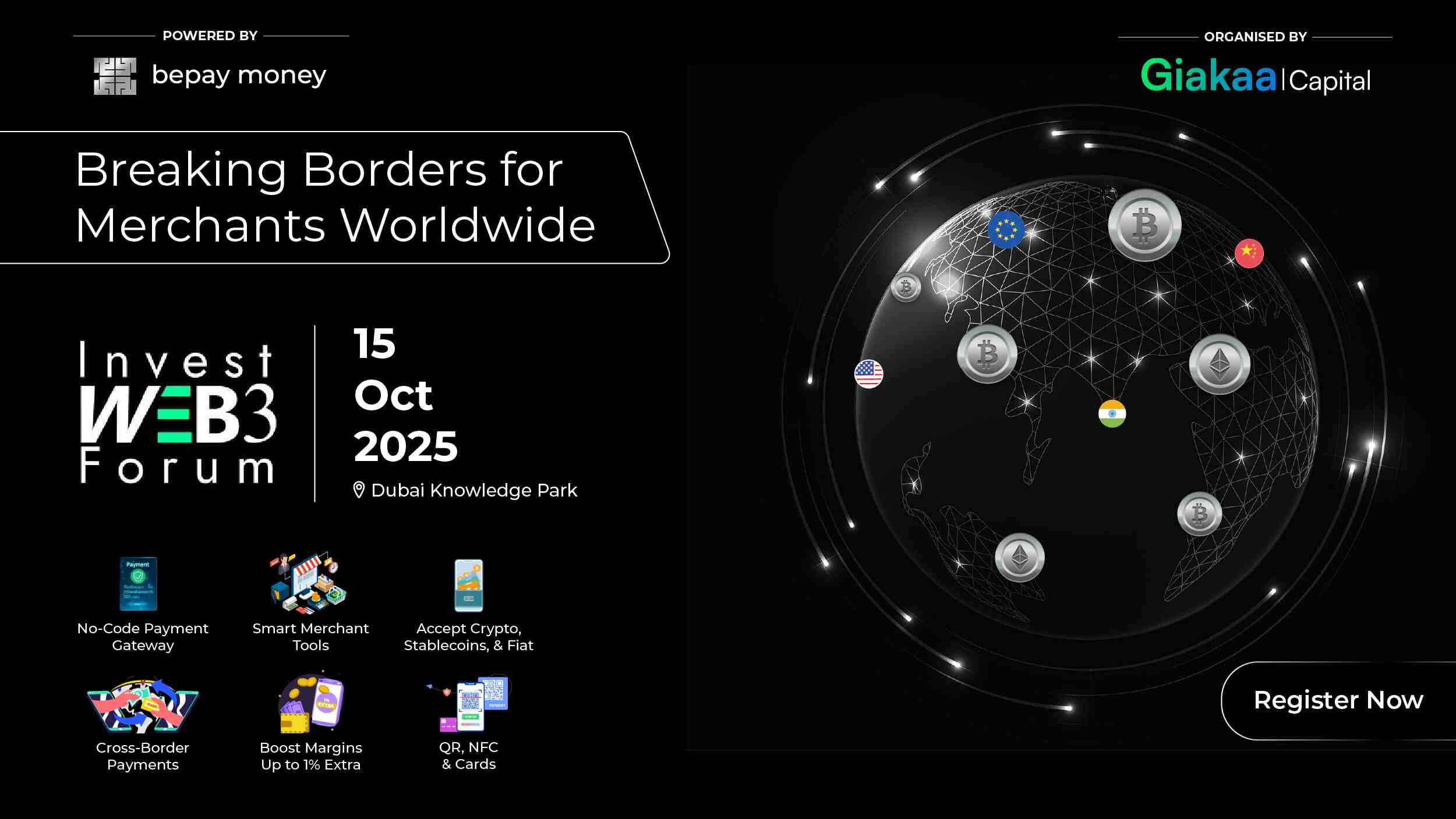 Bepay money Powers Invest Web3 Forum in Dubai, Showcasing bepay business Merchant Solutions for Global Commerce
