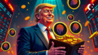 Arkham data shows TRUMP wallets transferred $4.2M MET airdrop to OKX amid price drop.