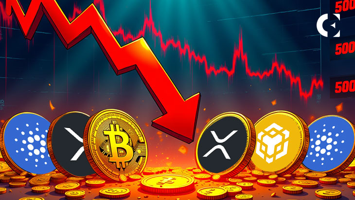 BTC, XRP, BNB, ADA Post Double-Digit Weekly Losses as “Risk-Off” Deepens