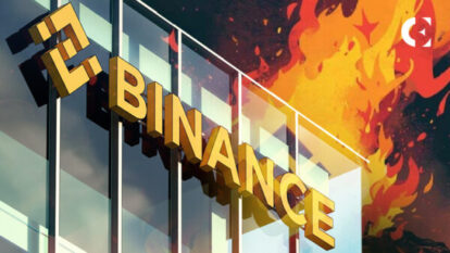 Binance Junior app interface showing the "Save" and "Earn" features alongside the "ABC's of Crypto" book cover.