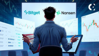 Market report on Bitget institutional trading, showing $23.1B in volume per a Nansen report.