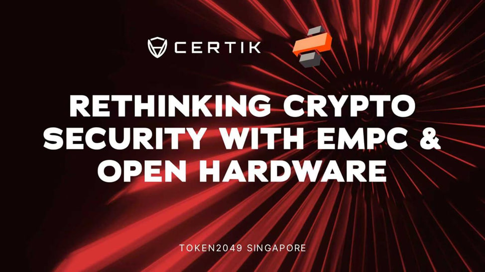 CrossBar Inc. and CertiK Unite at TOKEN2049 Singapore to Showcase Enhanced Multi-Party Computation (EMPC) and Open-Source Hardware to Redefine Blockchain Security.