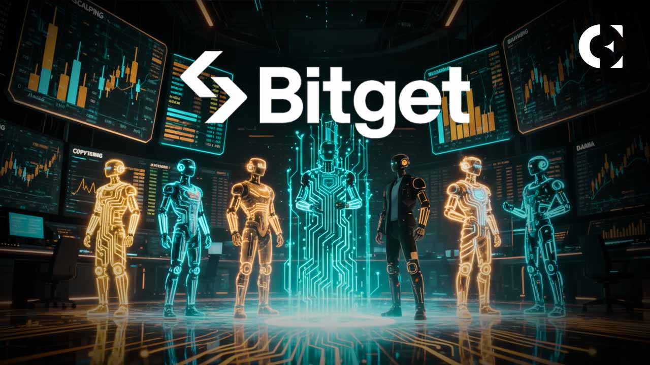 Antarmuka Bitget GetAgent menampilkan 7 avatar perdagangan AI termasuk strategi DeepSeek dan Dip Sniper.