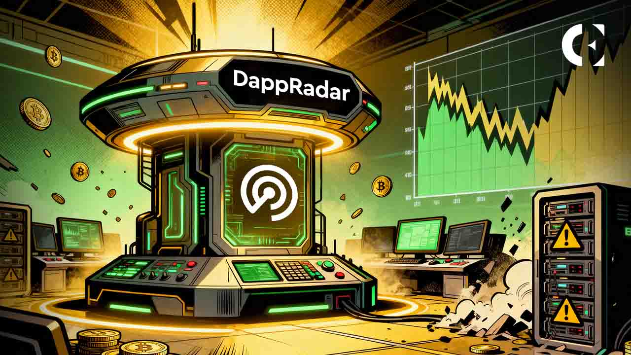 Coin Edition report on DappRadar shutting down, showing the RADAR token price crashing 34%.