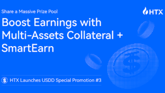 HTX Launches USDD Special Promotion #3: Boost Earnings with Multi-Assets Collateral + SmartEarn and Share a Massive Prize Pool