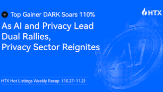 Privacy Sector Reignited! HTX Hot Listings Weekly Recap (Oct 27-Nov 2): Top Gainer DARK Soars 110%, as AI and Privacy Lead Dual Rallies