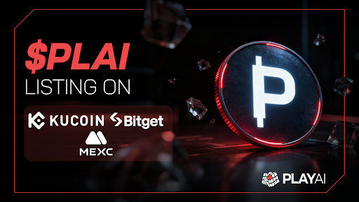 PlayAI to List $PLAI Token on KuCoin, Bitget and MEXC After $6.3M Raise and Mainnet Launch