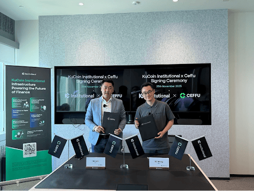 KuCoin Institutional and Ceffu Forge Strategic Partnership to Strengthen Institutional Asset Security and Compliance Infrastructure