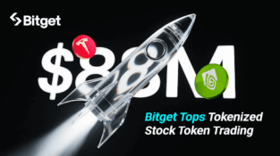 Bitget Captures 73% Market Share as Ondo Tokenized Stock Tokens Top $88M