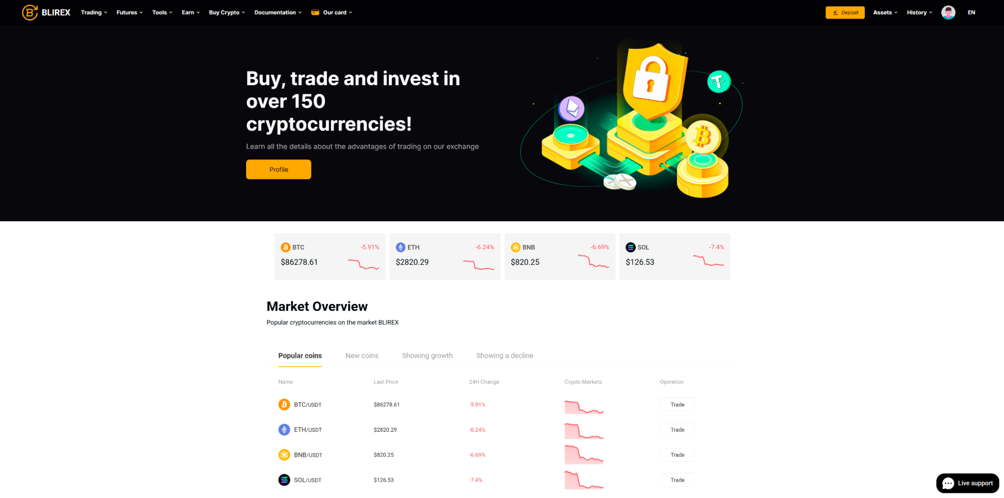 Blirex Exchange: Trusted and Secure Cryptocurrency Trading Platform for Millions of Traders Worldwide