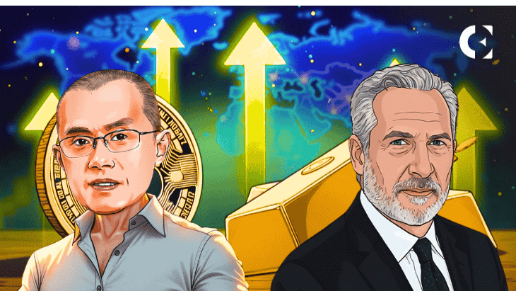 Changpeng Zhao challenges Peter Schiff to verify a gold bar on stage at Binance Blockchain Week