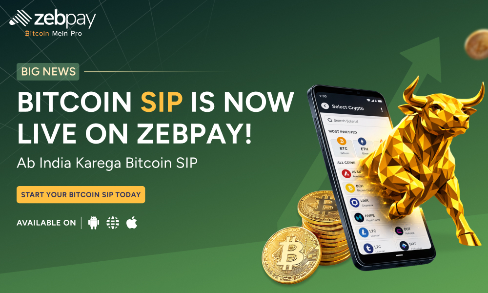ZebPay Introduces SIPs to Promote Disciplined, Long-Term Bitcoin Investing