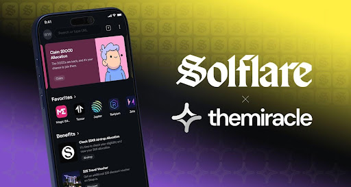 Solflare launches personalized in-wallet activations, powered by theMiracle