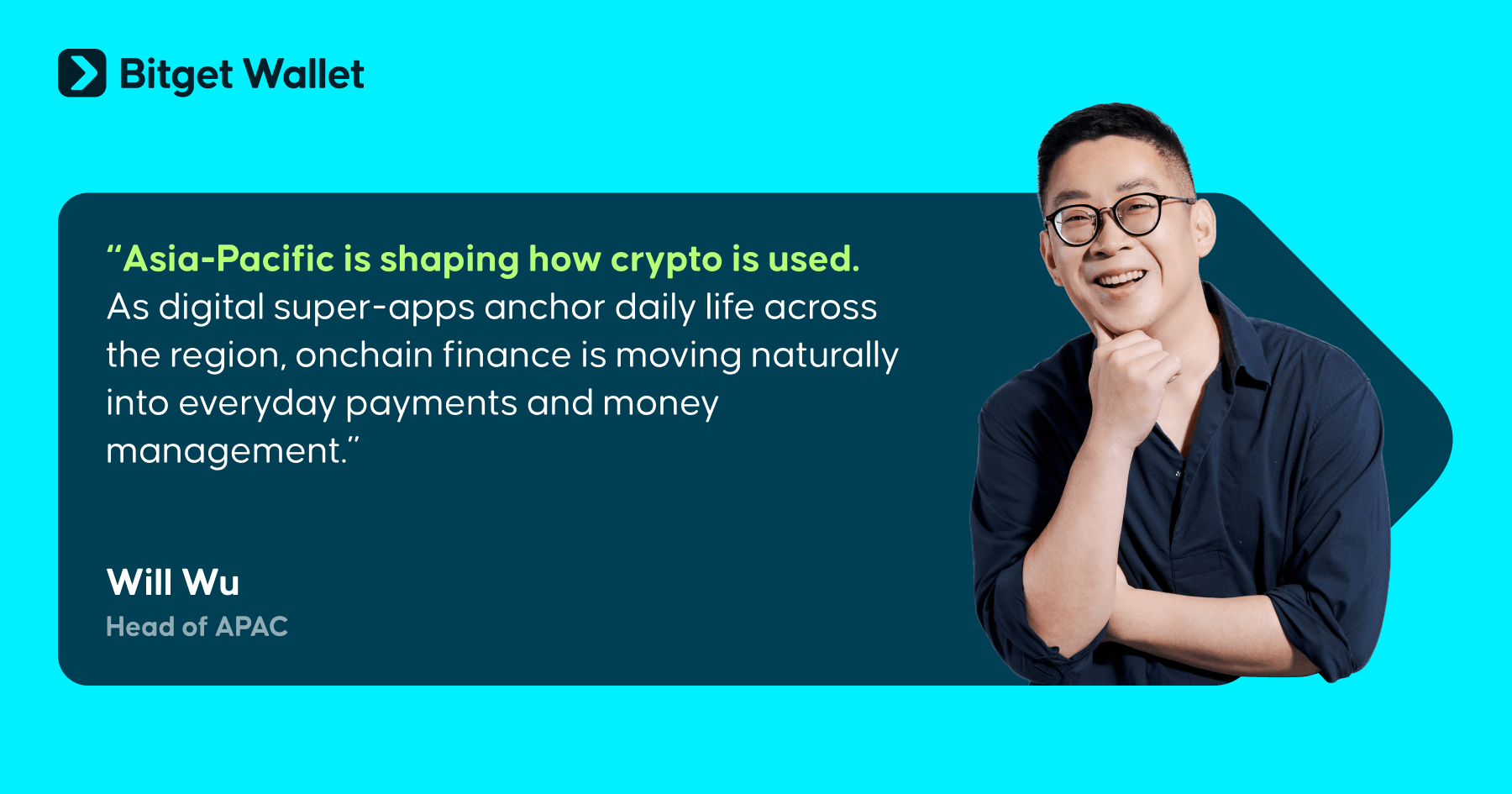 Bitget Wallet Appoints BCG Veteran Will Wu as Head of APAC