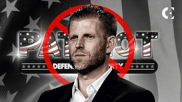 Eric Trump Denies Trump Link to Patriot Token ($PATRIOT)