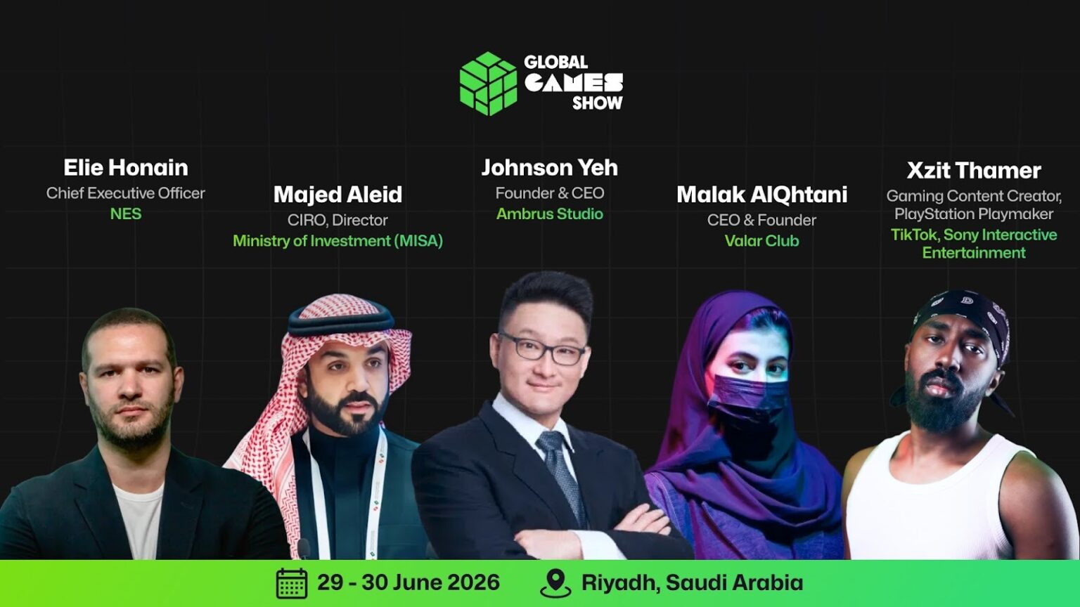 Global Games Show Riyadh Unveils Star-Studded Speaker Lineup of Gaming ...