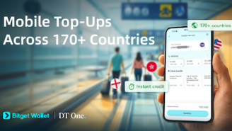 Bitget Wallet Integrates DT One for Mobile Top-Ups Across 170+ Countries