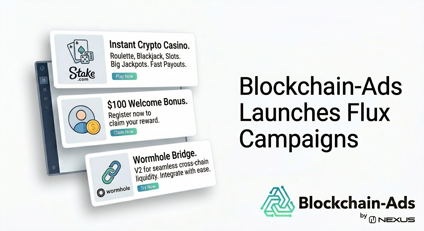 Blockchain-Ads Launches Flux Campaigns: Ads Built in Real Time, for Every User, Every Impression
