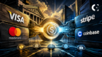 Visa, Mastercard Eye Stablecoin Push With Stripe, Coinbase