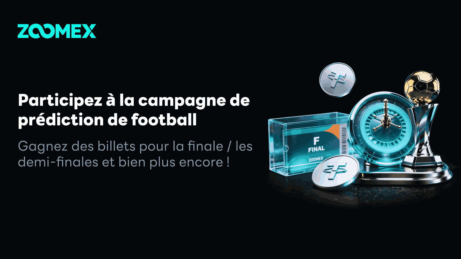Zoomex lance sa campagne Marché de Prédictions Coupe du Monde : les utilisateurs peuvent pronostiquer les matchs avec la crypto et débloquer des billets en direct et de multiples récompenses