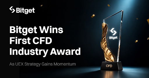 Bitget Wins First CFD Industry Award as UEX Strategy Gains Momentum
