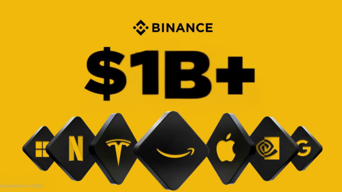 Binance Surpasses $1 Billion in Assets Under Management for Stocks Trading in 30 Days