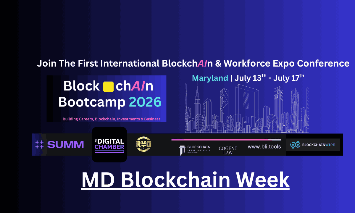Maryland to Host First International BlockchAIn Bootcamp & Workforce Expo, Building Careers Across Blockchain, AI, and Web3