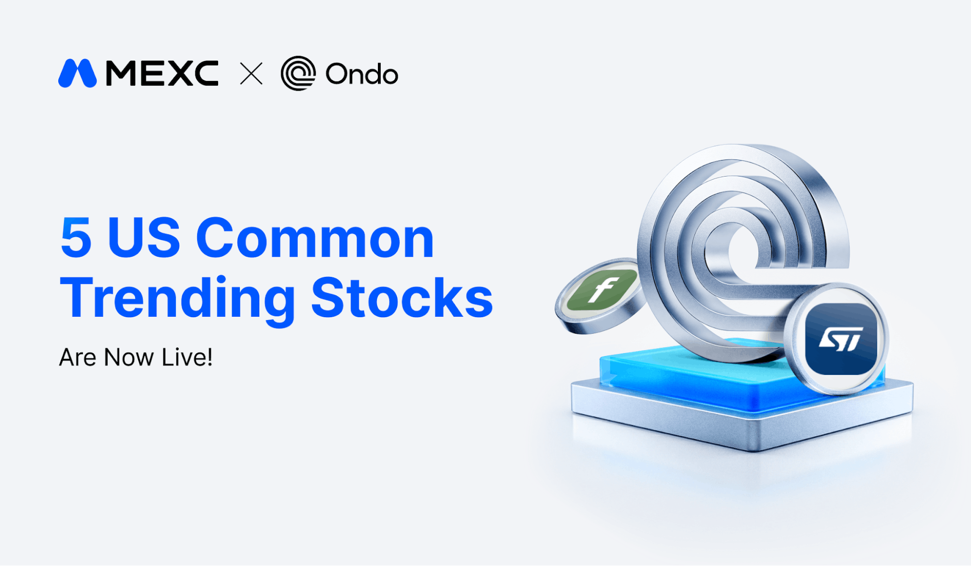 MEXC Adds Five Ondo Tokenized Stocks Spanning Semiconductors to Power Infrastructure