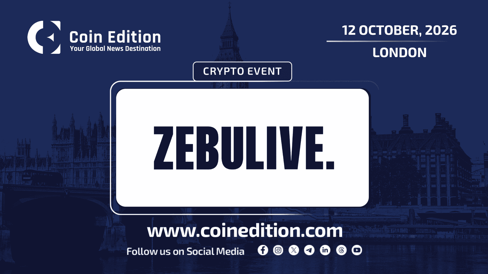 Zebu Live 2026 London, UK