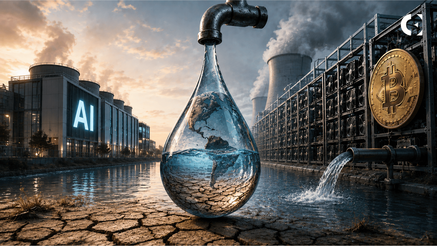 How AI Data Centers and Bitcoin Mining Are Straining Water Resources