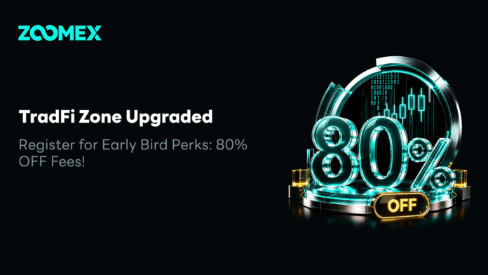 Zoomex Launches TradFi Zone Upgrade With 80% Fee Discount Early Bird Campaign 