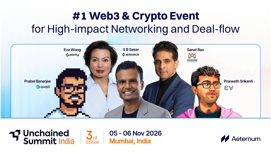 Unchained Summit India Debuts in Mumbai as Capital, Markets and Web3 Converge