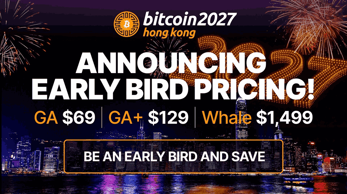 Bitcoin Asia Returns to Hong Kong for 2027