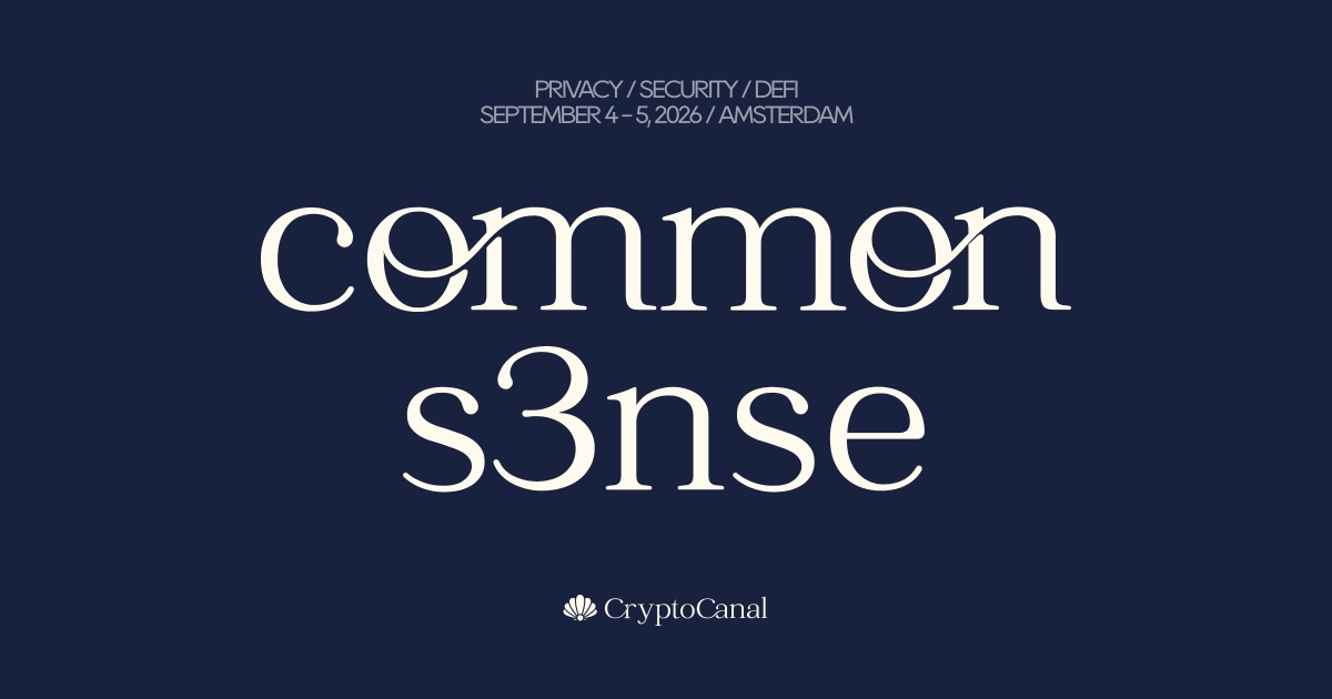 Amsterdam to Host Cypherpunk Week 2026, Anchored by Flagship Common S3nse Privacy Conference and Hackathon.