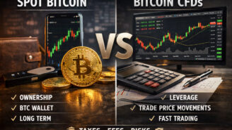 Spot Bitcoin vs Bitcoin CFDs: Key Differences (Ownership, Taxes, Fees)