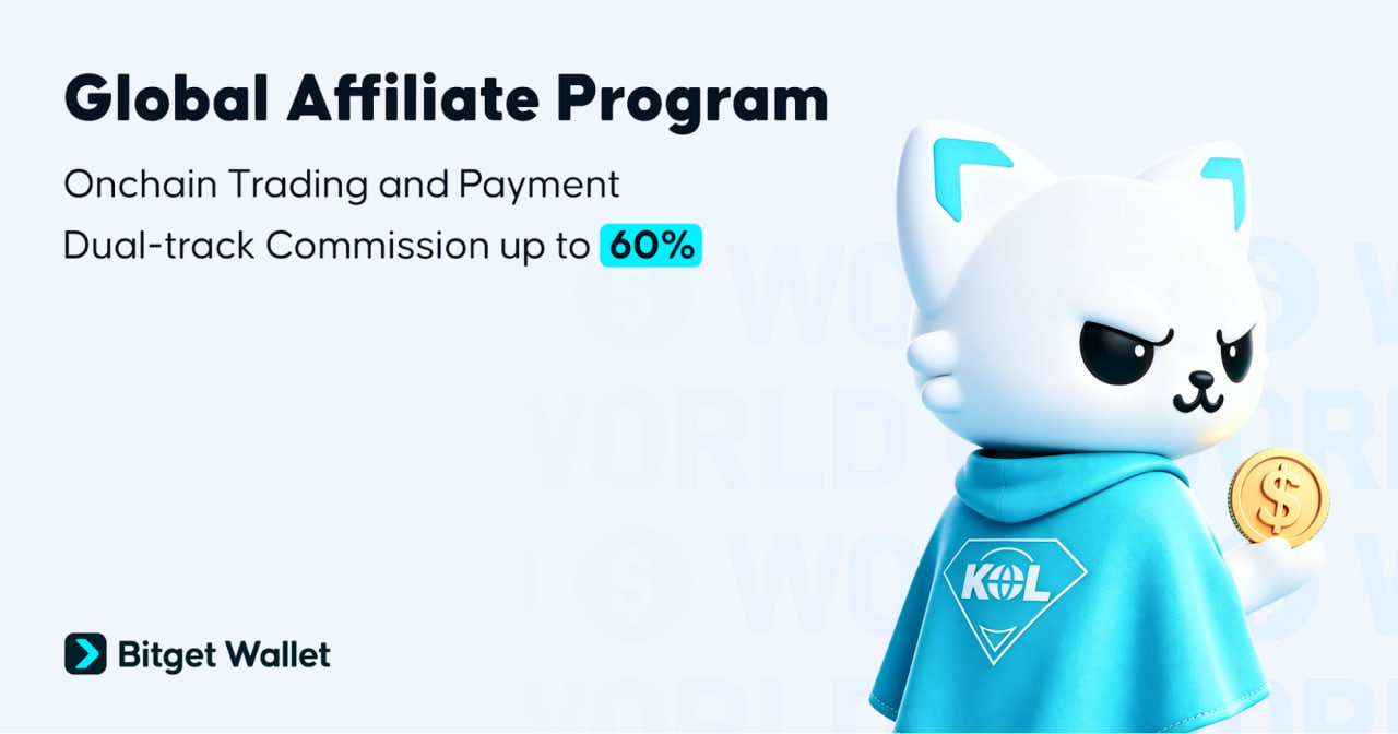 Bitget Wallet Launches Dual-track Affiliate Program With Up to 60% Commission
