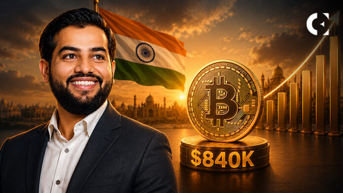 Sumit Gupta Flags Bitcoin’s $840K Scenario: Can India Capture the Next Allocation Wave?