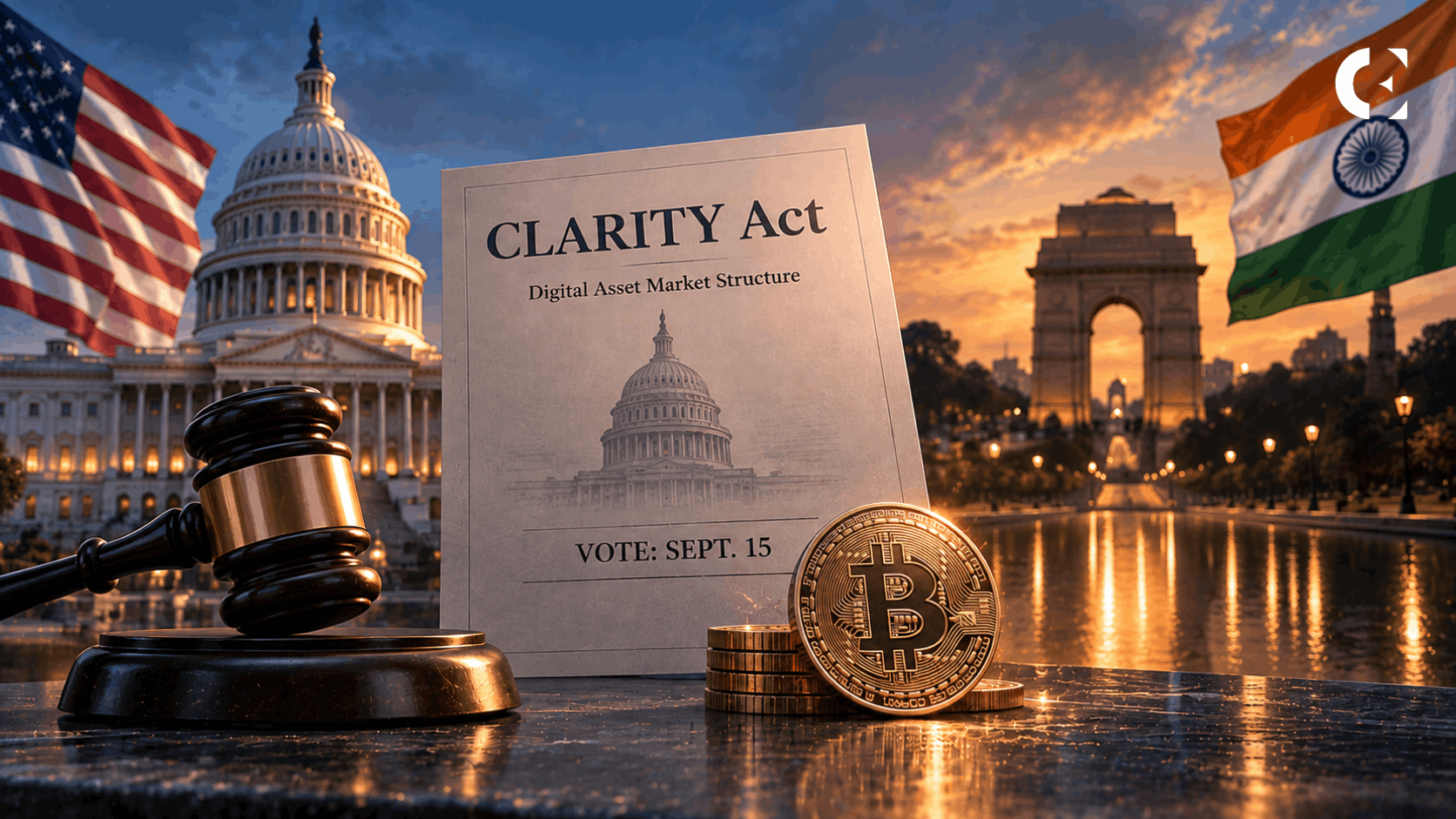 CLARITY Act Faces Key Sept. 15 Vote: Is India Falling Behind in Crypto Regulation?
