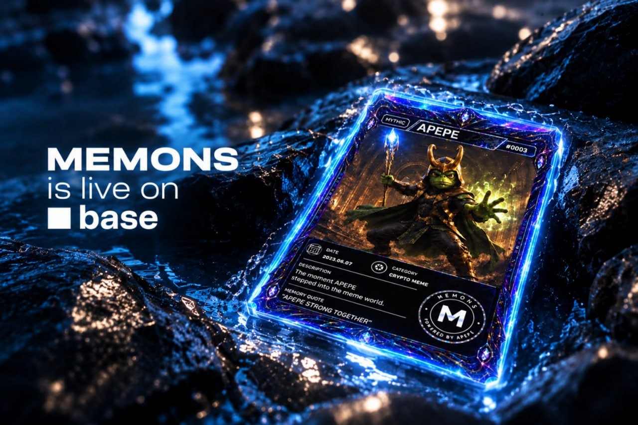 Digital Collectibles Platform MEMONS Introduces Base-Powered Onchain Card Verification