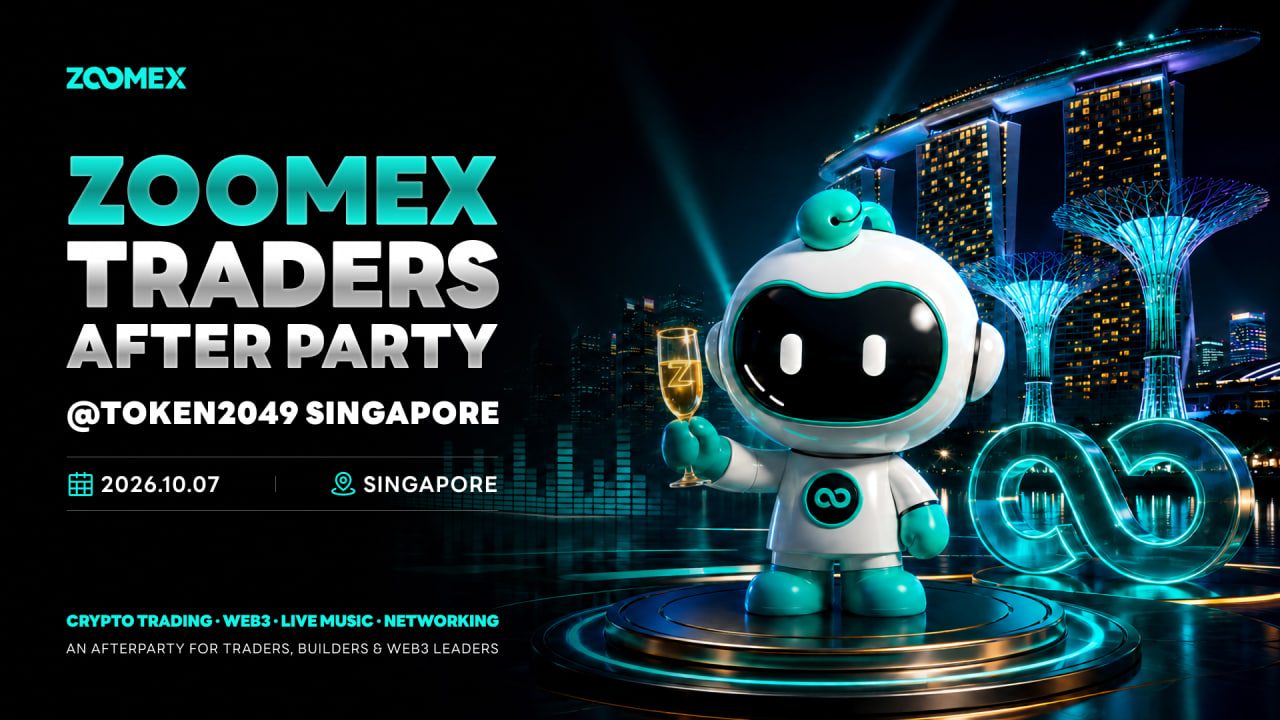 Zoomex veranstaltet im Rahmen der TOKEN2049 Singapore eine After-Party für Trader und vernetzt so Händler und die Web3 Gemeinschaft