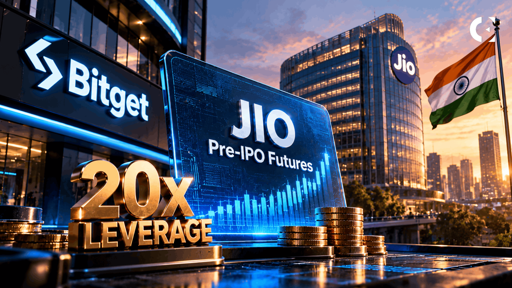 Bitget Lists Jio Pre-IPO Futures With 20x Leverage Ahead of IPO