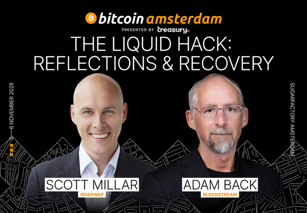 Adam Back Joins Bitcoin Amsterdam 2026 Fireside Chat on Liquid’s Recovery